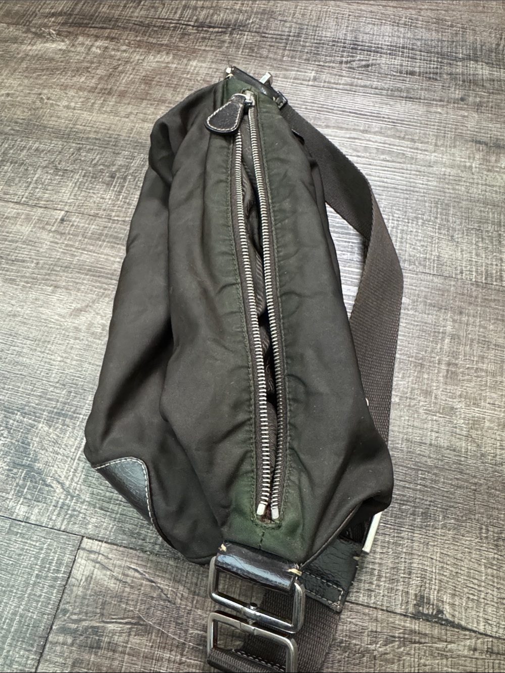Prada Brown Nylon Shoulder Bag - Picture 15 of 16